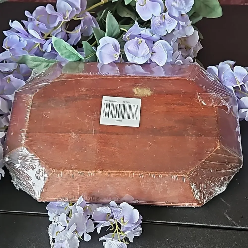Crofton 100% Mango Wood Cheese Serving Tray New in Package